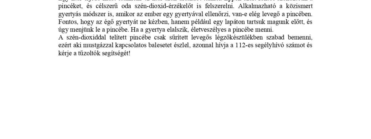 Mustgáz veszélyei